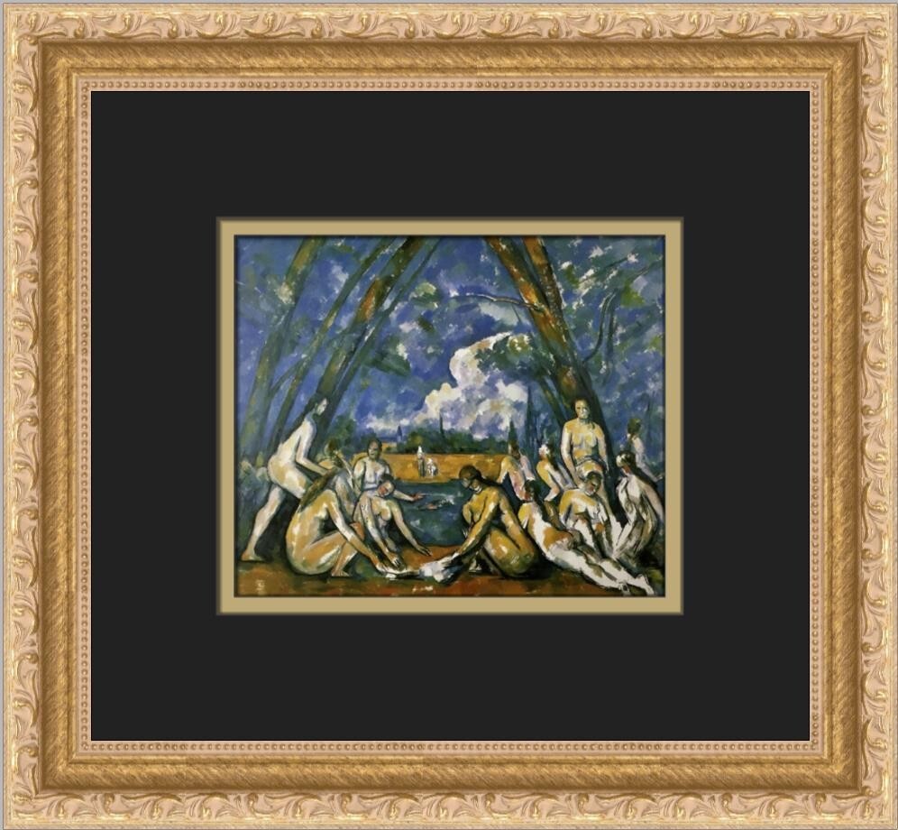 Paul Cezanne The Large Bathers Custom Framed Print | eBay