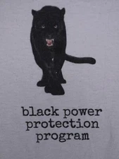 Rare Vintage Black Panther Black Power Protection Shirt Sz M