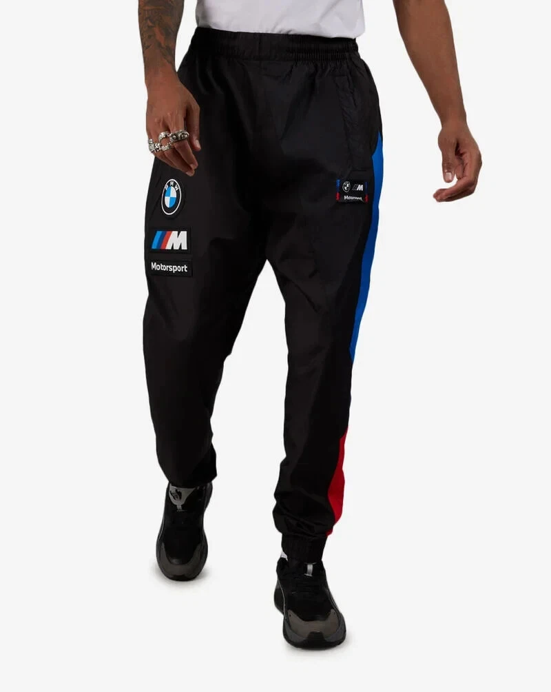 PUMA Mens BMW MMS Race Pants Casual Lightweight | BlackBlack |