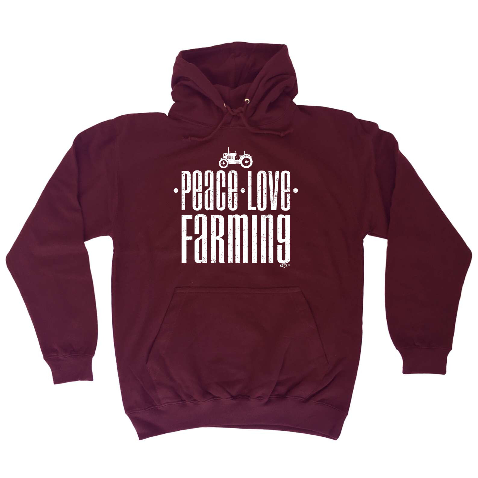 Peace Love Farming Funny Unisex Hoodie Gift Novelty Clothing