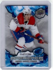 2021-22 Upper Deck Ice Rookies Rafael Harvey-Pinard RC 1147/1299 Montreal