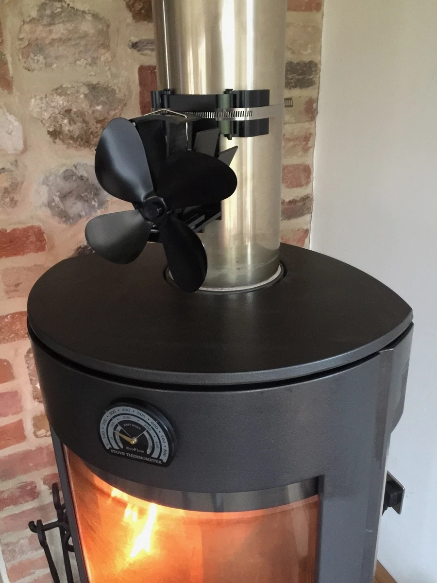 2022 Heat Powered Magnetic Flue Fan By EcoFlow For Log Burner+Free  Thermometer | eBay