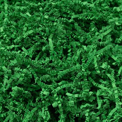 2 LB Green Crinkle Cut Paper Shred Gift Box Basket Confetti Birthday Holiday