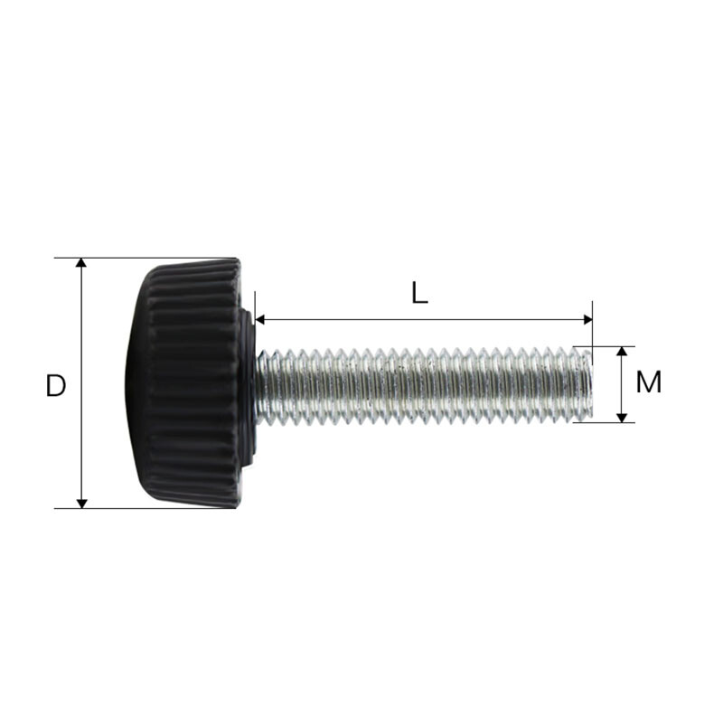 Fafeicy 5-Pack Thumb Tightening Screws – M6 X 20mm Triangular Knob Screws, ABS Plastic, For Furniture & Crafts