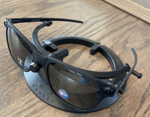 Oakley Apparition Sunglasses - Black w/ Black Iridium Polarized OO9451-0555 - Afbeelding 1 van 4