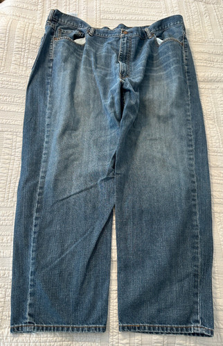 LEVI STRAUSS & CO 550 DENIM BLUE JEANS 46X30 PANTS
