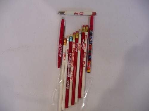 Coca-Cola Coke Pen Bullet Pencil 11 Vintage Assorted Bullet Pencils Pens