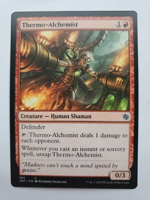 MTG Magic The Gathering Card Thermo-Alchemist Creature Human Shaman Red Jumpstar