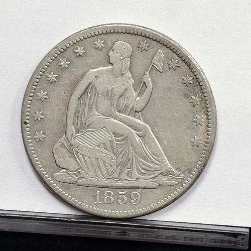 1859-S Liberty Seated Half Dollar - XF Details Cleaned (#58287-L)