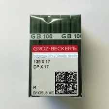 1 Pack Double 2 Needle Size# 16 Sewing Needle DPx17 135x17 Groz-Beckert