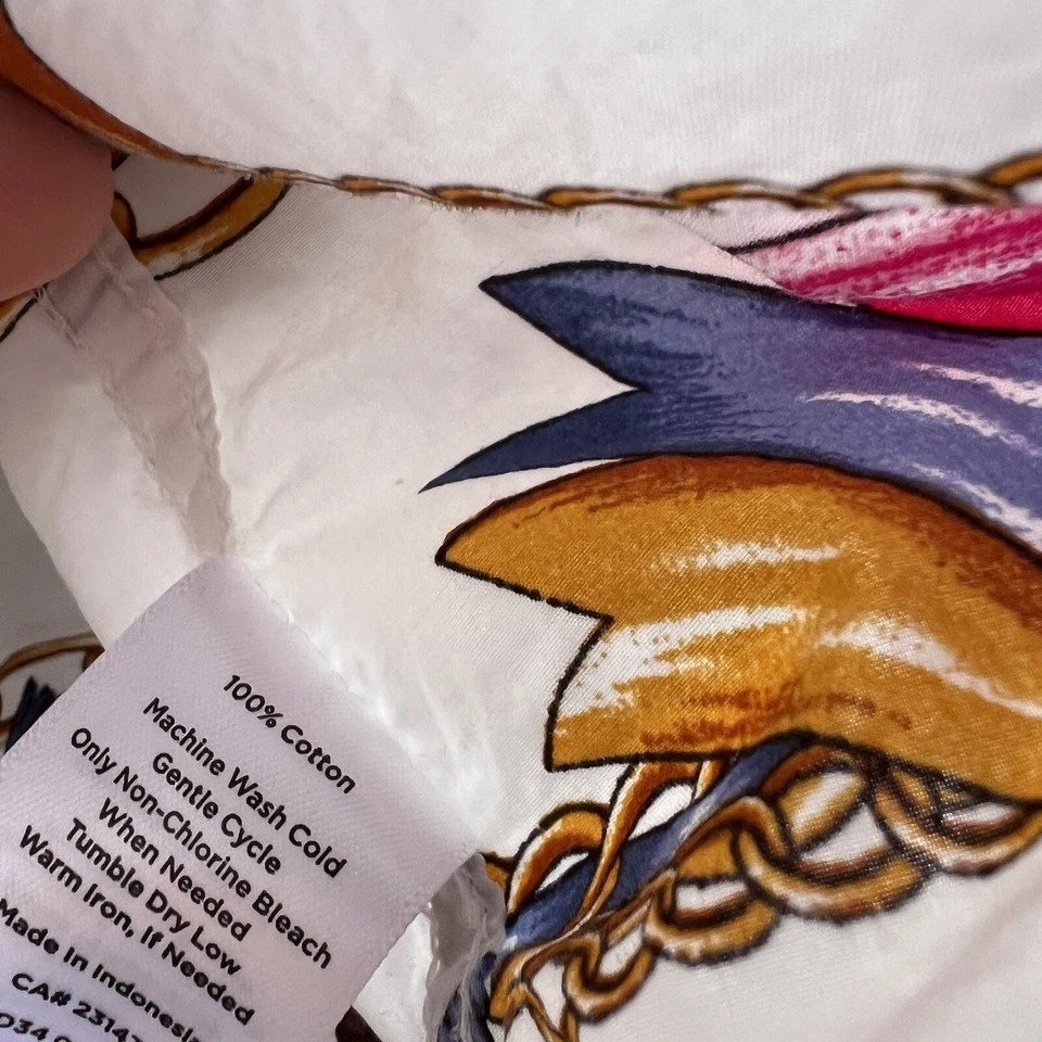 TALBOTS Sz 2Xp Equestrian Links Ribbons Shirt Collared Button Front Top Cotton - Image 3 of 4