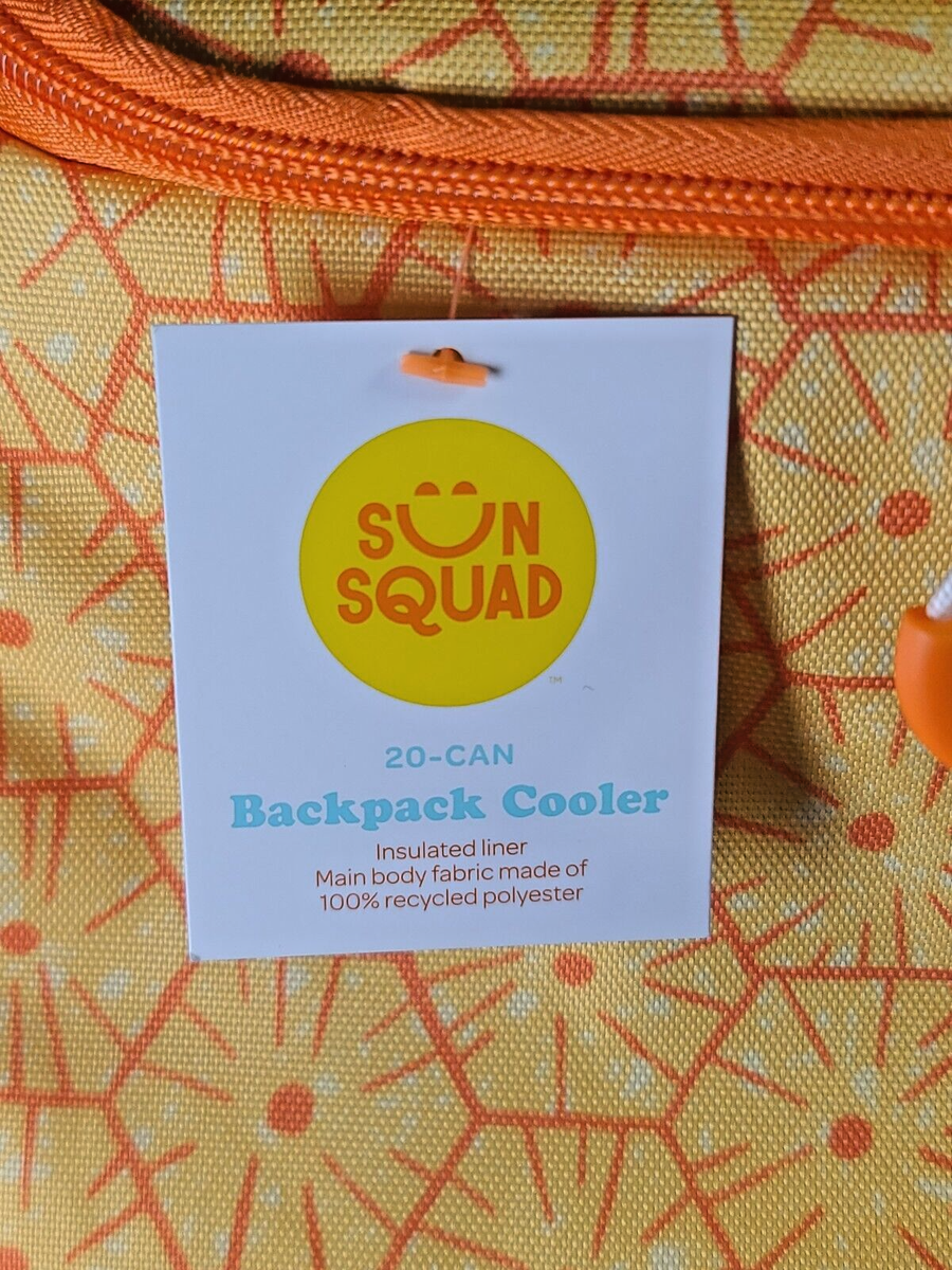 SUN SQUAD Pineapple Backpack Cooler Insulated Liner 20-can