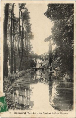 Old postcard AK Bonneval Les Fosses et le Pont Herisson FRANCE (1179067)