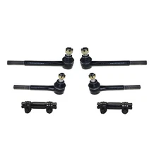 6 New Pc Inner & Outer Tie Rods Adjusting Sleeve Steering Kit for Chevrolet GMC