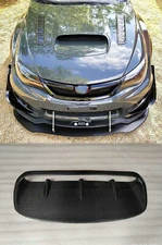 Carbon Fiber Hood Vent Insert Air Fins Intake For Subaru Impreza WRX STi 08-14