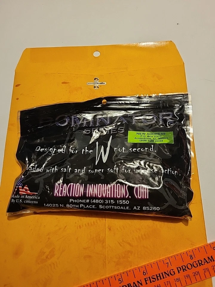 Cebo Tubo 5" - CASTOR / BASURA BLANCA - Cantidad. 7 -REACTION INNOVATIONS DOMINATOR Foto 4 de 4