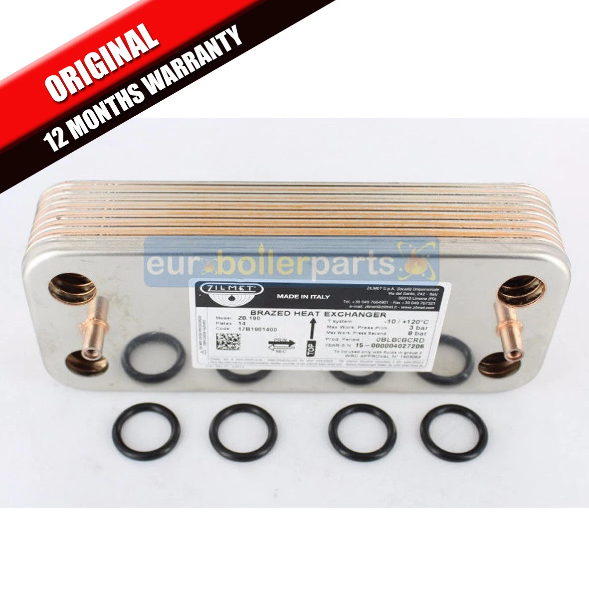 Biasi Riva Compact M90E.24S Boiler DHW Hot Water Plate Heat Exchanger  BI1001101 | eBay