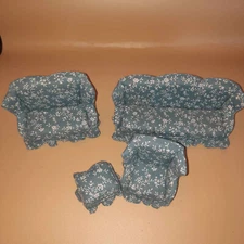 doll house living room set  Bethany Miniatures. The maker is Dorothy Finch,