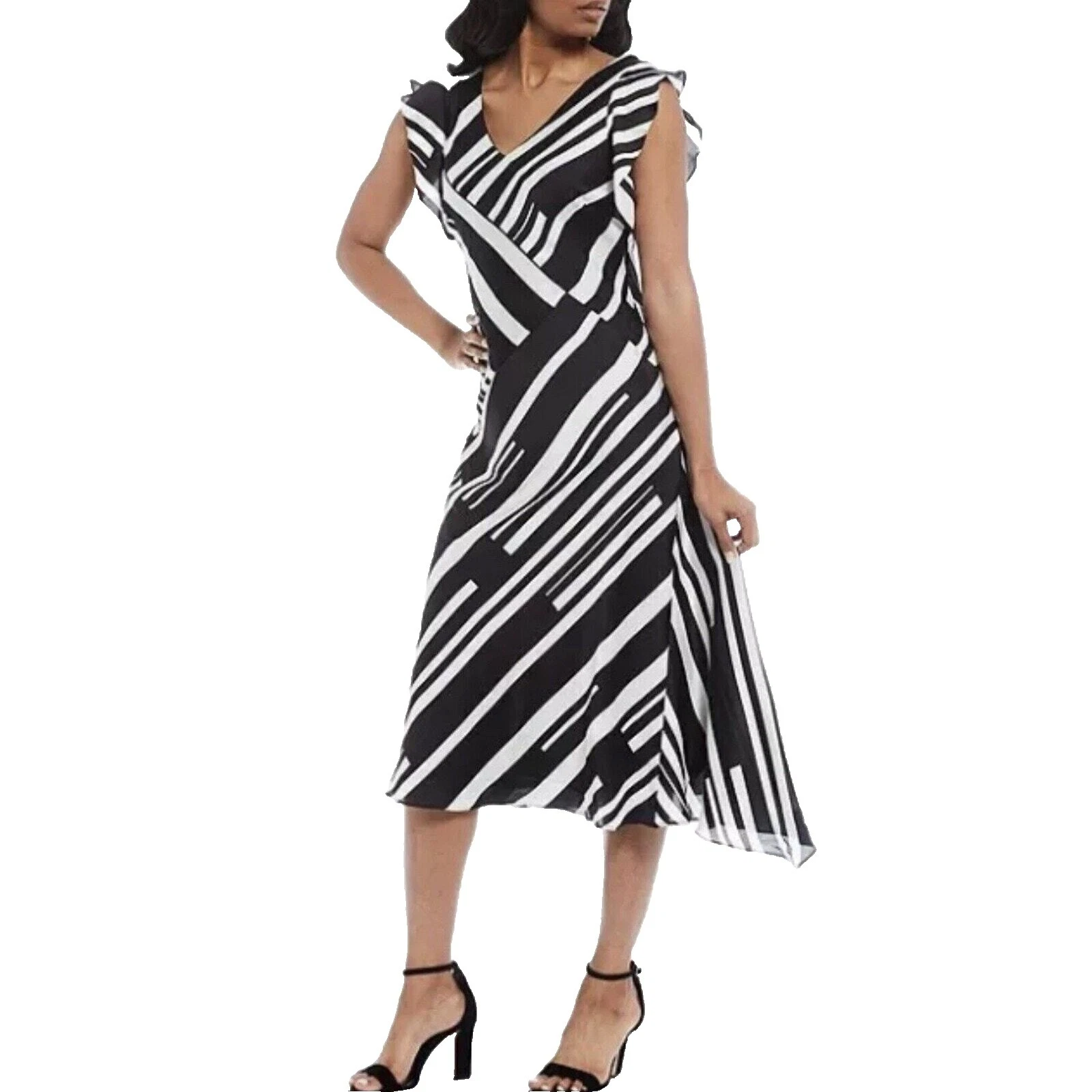 Vestidos Para Mujer A Rayas Donna Karan