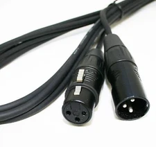 110ohm DMX Lighting & AES EBU Timecode lead. 3 pin XLR. 1m, 3m, 5m, 10m Cable