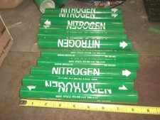 LOT OF 11 MARKING SERVICES MS970 STYLE B NITROGEN PIPE MARKERS (649)