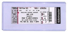 WWE Roman Reigns & Dean Ambrose ticket stub March 2016 MSG ROAD TO WRESTLEMANA