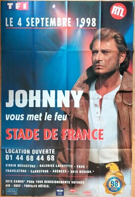 L'affiche du concert de Johnny Hallyday au Stade de France