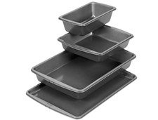 4pc Bakeware Set: Nonstick Carbon Steel Bakin...