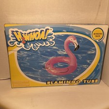 H2whoa  Pink Flamingo Tube Pool Float For Swimming Floating - 38 Inches