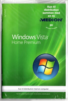 MS Windows VISTA Home Premium -  SP1 - Danks/Dänisch - f. Medion  PC