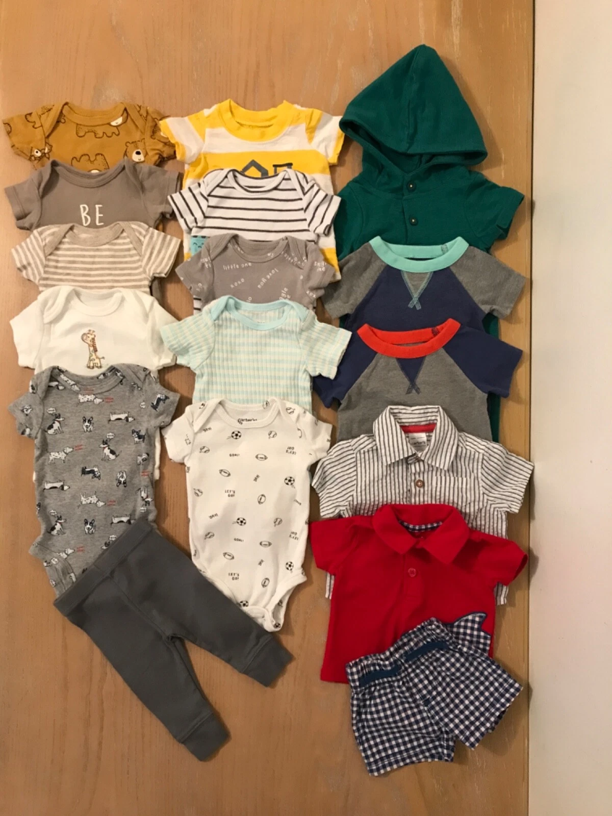 Carter's, Gerber, Cat & Jack, Others Infant Boys Clothing Lot of 17 Size Newborn