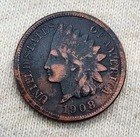 WPCoins ~ 1908 United States Indian Head Penny