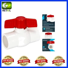 Compact 1" Slip Schedule 40 PVC Ball Valve - Effortless Operation at 150 PSI