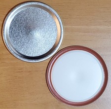 Lot of 10 One-Piece 86mm Wide Mouth Mason Jar Lids Metal Storage Covers w/ Seals