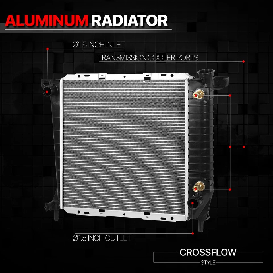 Aluminum Core Radiator OE Replacement for 85-94 Ford/Mazda Ranger/B2300 dpi-1062 - Image 2 of 4