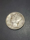 1942-D 10C Mercury Dime Vf 90% Silver