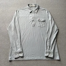 Criquet Polo Shirt Mens XL Blue Slim Fit Pocket Classic Cotton Golf Preppy Adult