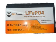 Btrpower Deep Cycle Solar 12V 140Ah lithium LiFePO4 Battery Pack for RV System