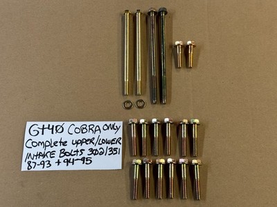 86-87-93 Ford Mustang GT40 COBRA Upper & Lower Intake Manifold BOLTS SET EFI 5.0