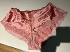 BNWT M&S Rosie Silk Mix Sunset French Knickers Size 14 Salmon Pink