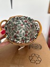 Longaberger Tree Trimming 1999 PEPPERMINT Green BASKET Liner Protector Tie On — photo 3