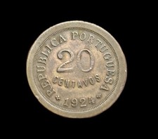 Portugal, 20 CENTAVOS 1924