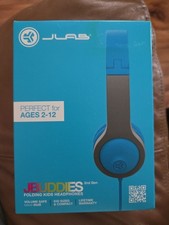 JLab JBuddies Folding Gen 2 Kids Headphones Wired, Volume Limiter, Ages 2 