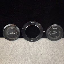 Vintage Minolta SR MD/MC to Sony E-Mount Lens Adapter  2 Body Caps