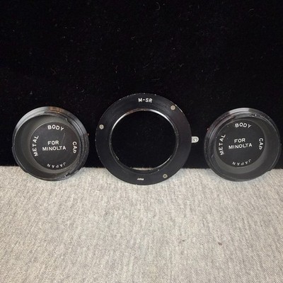 Vintage Minolta SR (MD/MC) to Sony E-Mount Lens Adapter + 2 Body Caps