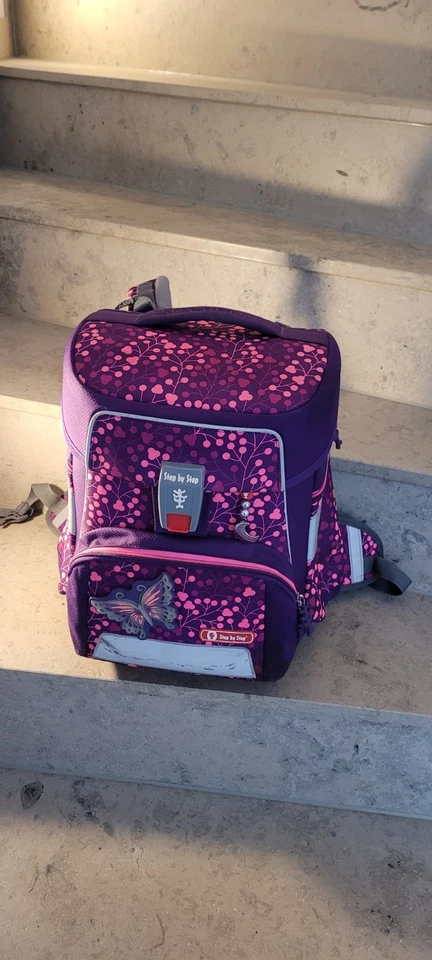 Step by Step, Ranzen, Rucksack, Schulranzen "Butterfly Night", 4-teilig - Bild 2 von 4