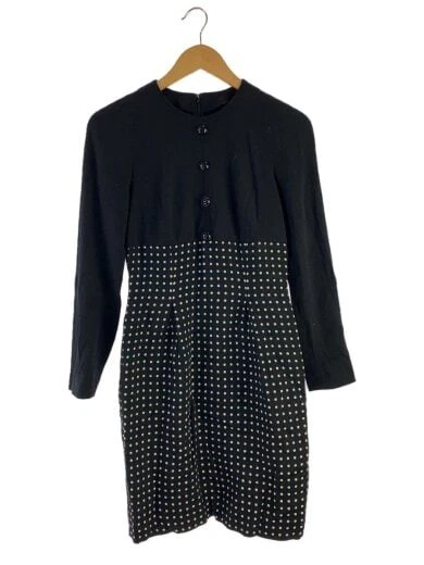 Christian Dior Vestito manica lunga 7 Lana BLK MKN641800