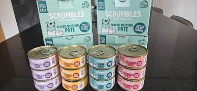 Scrumbles Classic Pâté Selection Variety Pack Grain Free Wet Cat Food *12 x 80g*