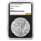 2025 (W) $1 American Silver Eagle NGC MS69 Brown Label Retro Core