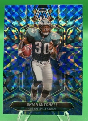 Brian Mitchell [Blue Reactive] #227 2024 Panini Mosaic Philadelphgia Eagles